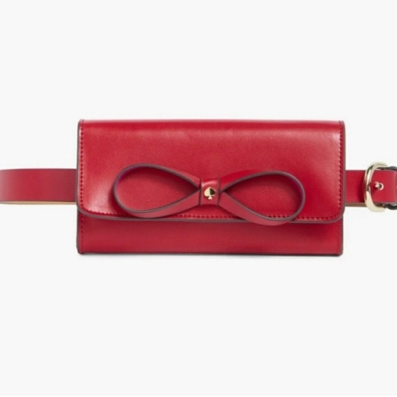 NWOT Kate Spade Red leather belt bag - Picture 2 of 7